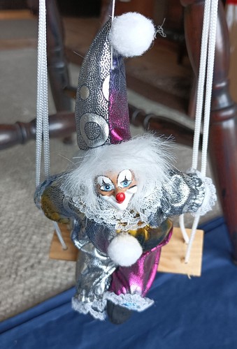 Clown figur auf - clown, schaukel