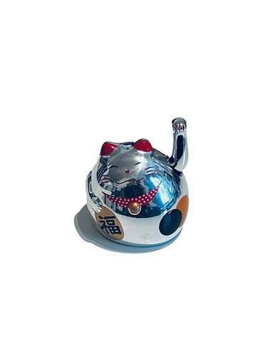 Chinesische winkekatze silber - winkekatze,