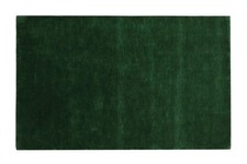Handgewebter Gabbeh Teppich 100% Wolle Grün Unifarben 120x180 cm HL1082