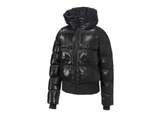 CRIVIT Damen Skijacke, im trendigen Cropped-Schnitt (schwarz, M(40/42)) - B-Ware