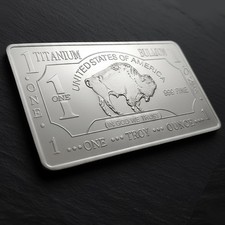 1 OZ TITANBARREN BÜFFEL Unze