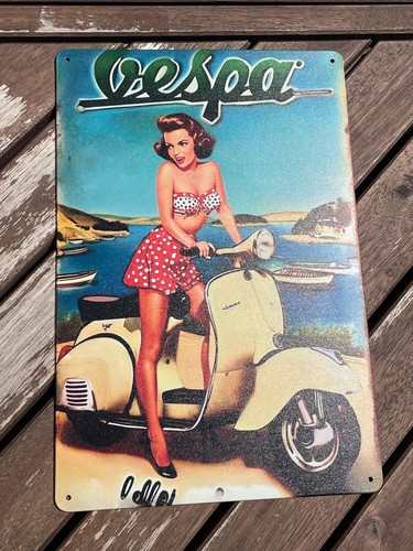 Neu vespa blechschild - neu,