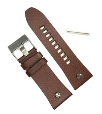 DIESEL Original Ersatzband Lederarmband DZ7314 Uhrband Braun watch strap brown