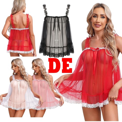 Damen mesh negligee - de,