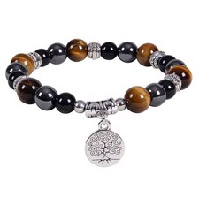 Tigerauge + Hämatit + Onyx