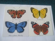 4x Vintage Telefonkarte Deutschland Schmetterlinge  (leer)
