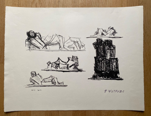 Fritz wotruba litographie - fritz,