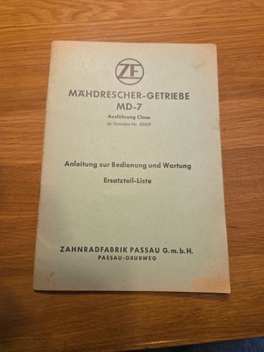 Mähdrescher getriebe md 7 - mähdrescher,