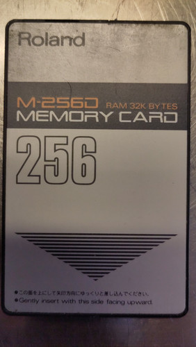 Roland memory card - memory,