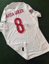 Signiertes Match Issued Arda Güler Trikot Türkei Türkiye Nationalmannschaft