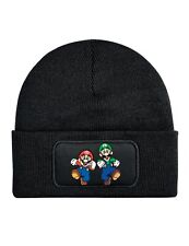 Kinder Unisex Beanie Mütze Mario Luigi Fun-Print Geschenk für Jungen & Mädchen