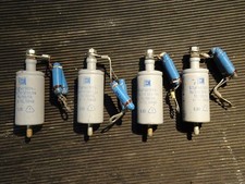 4x 0,1uF 300V Hochstrom Kondensator 50Hz TGL11840 capacitor Vintage 2KV