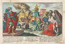 Martin Engelbrecht / Augsburg Bible Biblia Bibel Kupferstich 1740 Juden Judaica