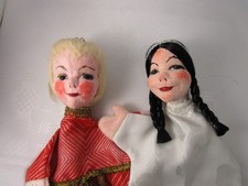 Dresdner Künstlerpuppe * 2 Handpuppen * Schneewitchen + Prinzessin