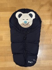 Kleiner Odenwälder Mucki Fußsack Kinderwagen Buggy Babyschale Blau/Navy Wie Neu