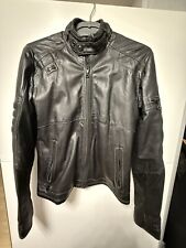 G-Star Lederjacke (Bikerjacke schwarz)
