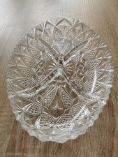 Glasschale Servierschale Viergeteilt Geteilt Snackschale Partyschale Oval Glas