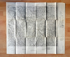 altes Messtischblatt Großblatt 1:100.000 Umgebung von Dresden Nr 101 von 1943