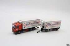 AWM Scania 124 Kühlhängerzug „Holm Pedersen Hvalpsund“ Dänemark 1:87 /AW2854