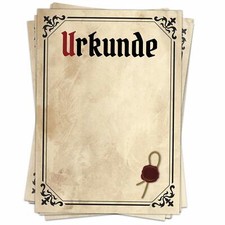 Briefpapier A4 alt vintage antik nostalgisch 30 Blatt Urkunde Marmorpapier retro