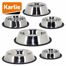 Karlie Edelstahl Futternapf - Wassernapf Fressnapf Reisenapf Hunde/Katzen Napf
