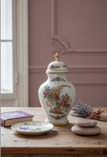 Großer Vintage Deko Topf mit