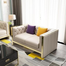 Sofa 2 Sitzer Ledersofa Couch