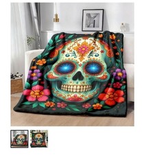 💀 Bunte Totenkopf Fleece