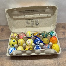 18x bunte Plastik Ostereier