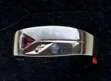 Ring Herren Weißgold 333,  8