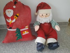 diverse Weihnachtsdeko, Weihnachtsmann und Geschenkesack