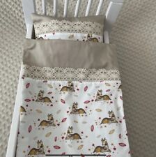 2 Set Puppenbekleidung Puppenbettwäsche  Kuscheldecke Puppenwagen Puppenwiege