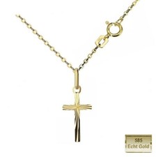 ECHT GOLD 585 Kreuz Anhänger