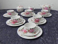 6 Pers. Tee August Warnecke Dekor Ostfriesland / Ostfriesische Rose