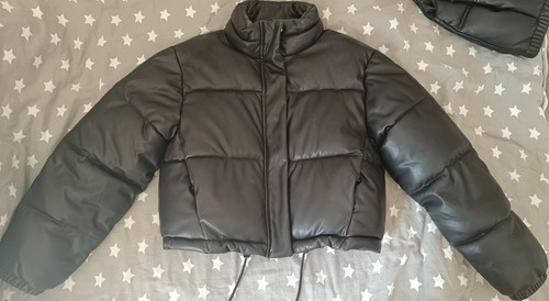 Schwarze oversize puffer - schwarze,