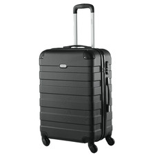 Hartschalenkoffer Essential XXL schwarz Urlaub Reisen Koffer Tasche