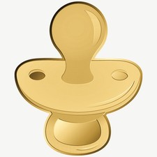  Baby Pacifier 999 Fine Gold