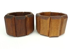 Schmuck Armreif Holz breit Armschmuck Damen Modeschmuck braun Armband