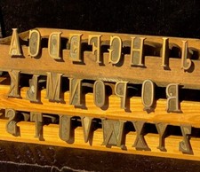 Vergoldestempel Initial Buchstabe Prägestempel Messing Buchbinder  -zur Auswahl_