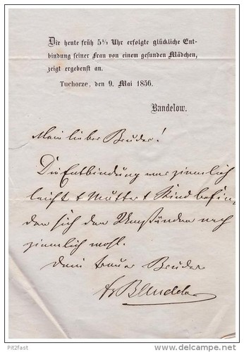 Schreiben von 1856 - ,