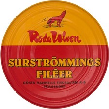 (6,66€/100g) Surströmming Röda Ulven Filet 300g Fermentierte Heringe