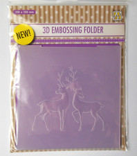 3D Prägeschablone Rentiere, Weihnachten, Embossing Folder, Nellie´s Choice