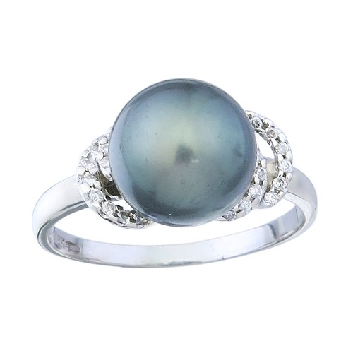 Ring 750 weißgold tahitiperle - 750,