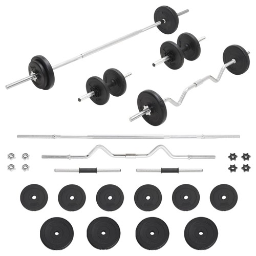 Langhantel kurzhantel set - langhantel,