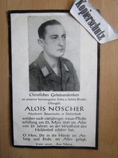 Sterbebild 2. WK 1945  Bühlingen  Krs. Neuwied  Elisabethstraße Stubenbach