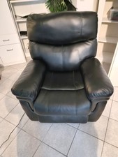 Homcom Massage/ Relaxsessel 700-115BK Schwarz Leder Gebraucht Guter Zustand