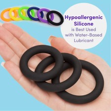 3x Silikon Penisring Cockring