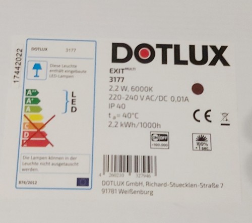 Dotlux led rettungsleuchte - dotlux, led-rettungsleuchte