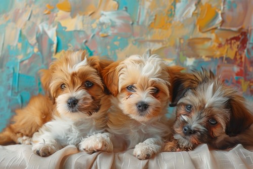 Niedliche welpen hunde - welpen,