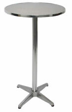 Alu-Stehtisch + Bistrotisch, höhenverstellbar 70/110cm,  Ø=60cm klappbar